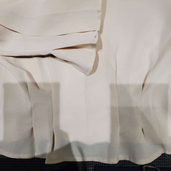 Pin-Tuck pleated Button Down Blouse - Picture 4 of 4